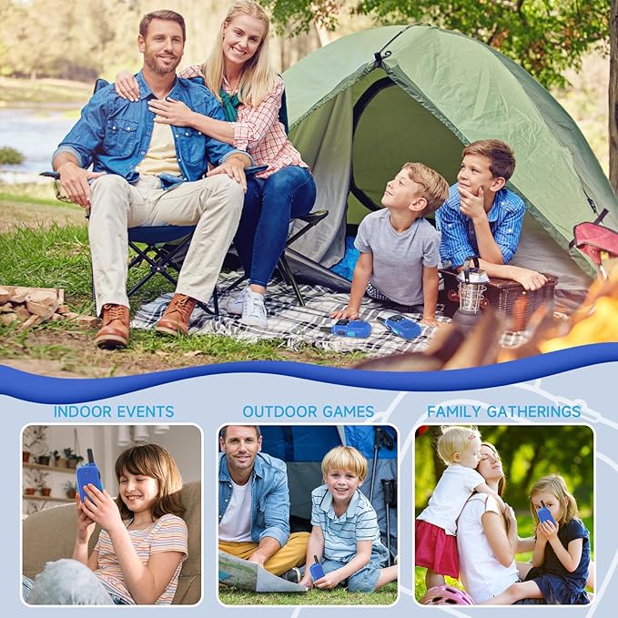 Walkie Talkies for Kids with Dinosaurs Silicone Sleeve, Toys for 3-7 Year Old Boys Girls, Kids Walkie Talkies 1000FT Range 2 Channels 2 Way RadioToy Gifts for 5-8 Year Old Boys Girls