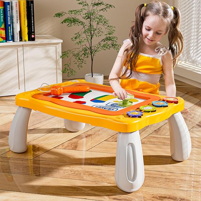 NIPLOOW Magnetic Drawing Board for Kids 3 4 5 6 Years Old Girl Boy, Writing Painting Magnet Doodle Pad Early Educational Learning Kids Toys for Toddlers Birthday Christmas Gifts