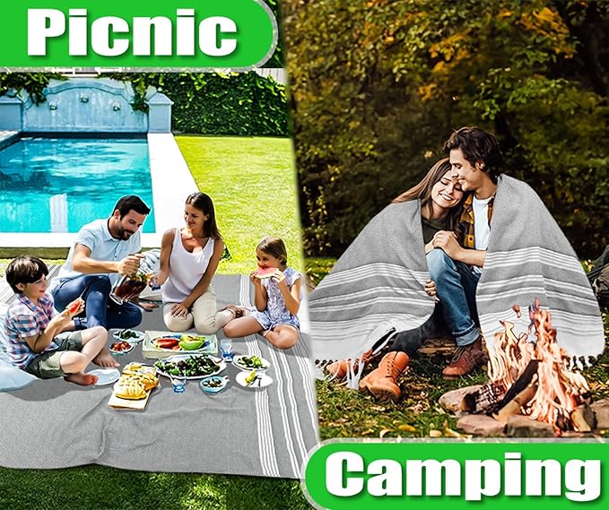 Large Throw Blanket Yoga Blanket Turkish Beach Towel Mens Birthday Gift Idea Dad Father Day Husband Brother Uncle Boyfriend Male Grandpa Him Appreciation Thank You Retirement 60th 50th 40th 30th