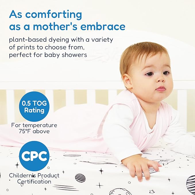 TotAha Sleep Sack 0-6 Months 3-Pack,Stretchy,Buttery Soft Swaddle Transition Sleeping Bag,Light Baby Wearable Blanket with 2-Way Safe Zippers for Boys and Girls, 0.5 TOG