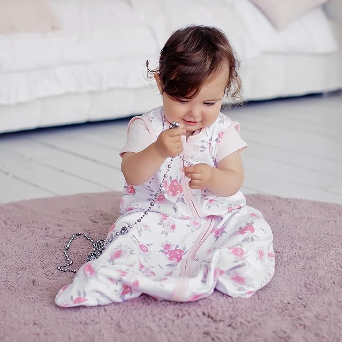 Mama Cheetah Baby Sleep Sack 2.5 TOG, Winter Baby Sleeping Bag with 2-Way Zipper, Organic Cotton Swaddle Transition Wearable Blanket for Boy Girl Infant Toddler, 0-6 Months, 1-Pack