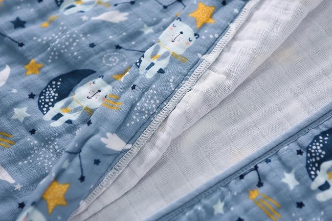 Baby Sleep Sack 6-12 Months Wearable Blanket for Babies 100% Organic Cotton 2-Way Zipper YKK 0.5 TOG Toddler Sleeping Sacks Bears
