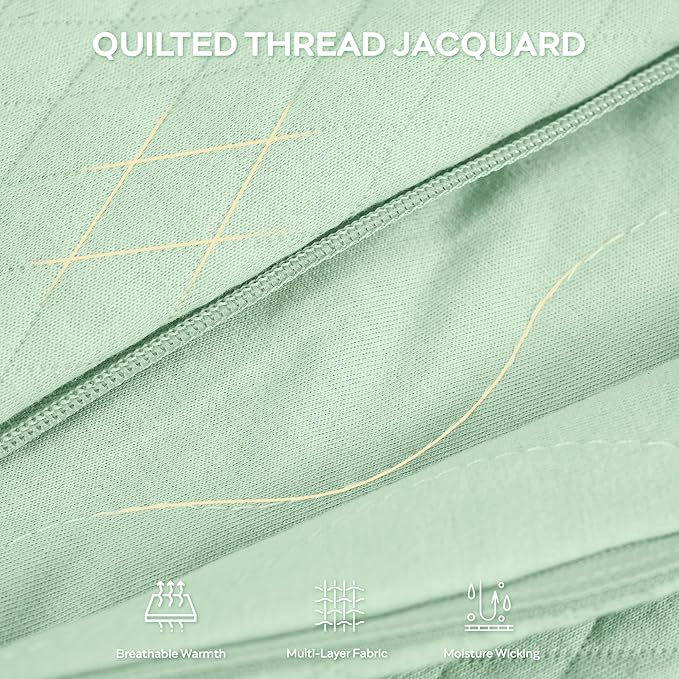 JELLYMONI Baby Sleep Sack TOG 2.5, 6-12 Months Winter Baby Wearable Blanket, 100% Cotton Infant Sleeping Sack 2-Way Zipper Warm Quilted Sleepsack