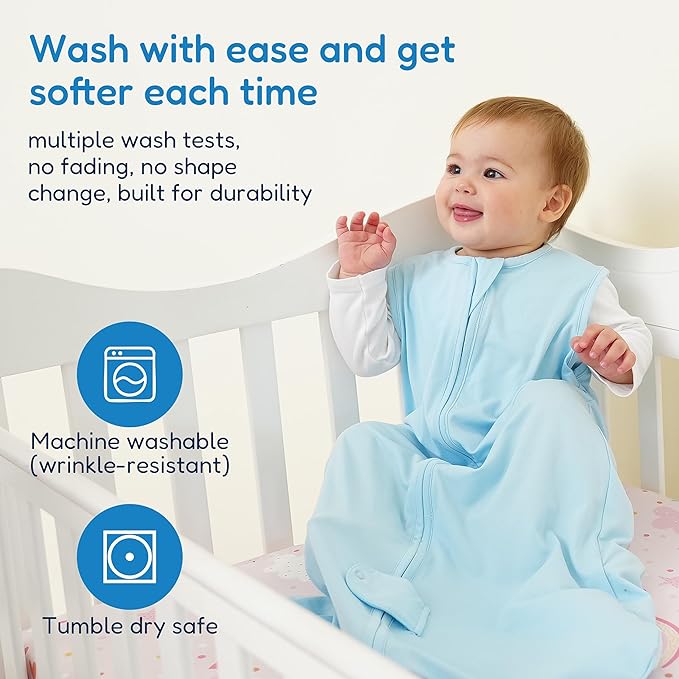 TotAha Dino Sleep Sack 0-6 months 3 Pack, Buttery Soft, Safe Wearable Blanket Baby Sleeping Bag with 2-way Zipper for Girl Boy, 0.5 TOG