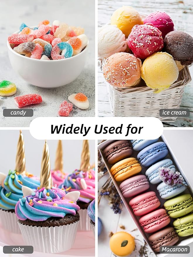Liquid Food Coloring Set for Baking, Shanlinly Easter Egg Dye Kit 12 Color Food Grade Neon Food Dye Tasteless Liquid Icing Colors for Cake Decorating, Fondant, Frosting, Cookies, 0.35 Fl. oz/Bottles