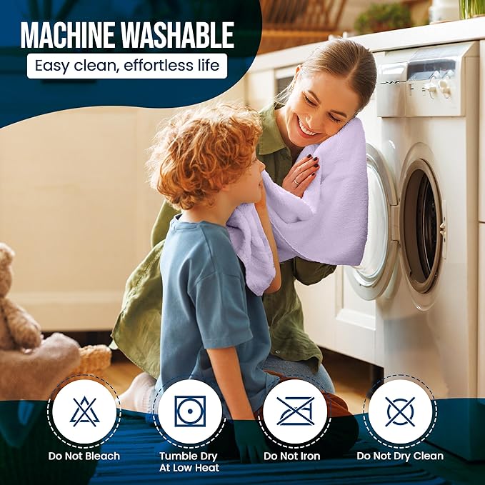 Utopia Bedding Waterproof Mattress Protector Queen Size, Premium Terry Mattress Cover 200 GSM, Breathable, Fitted Style with Stretchable Pockets (Lavender)