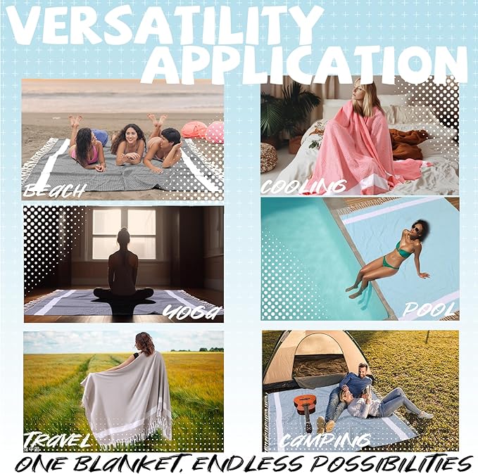 Lightweight Woven Throw Blanket Large Soft Travel Accessories Women Summer Winter Vacation Essentials European Mexico Costa Rica Bahamas Alaska Japan Italy Amazon Africa Hawaii Trip Must Haves Navy