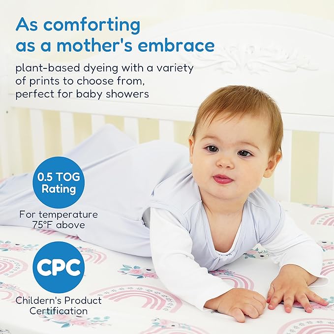 TotAha Sleep Sack 15-18-24 Months 3-Pack,Stretchy,Buttery Soft Sleeping Bag,Light Baby Wearable Blanket with 2-Way Safe Zippers for Boys Girls, 0.5 TOG