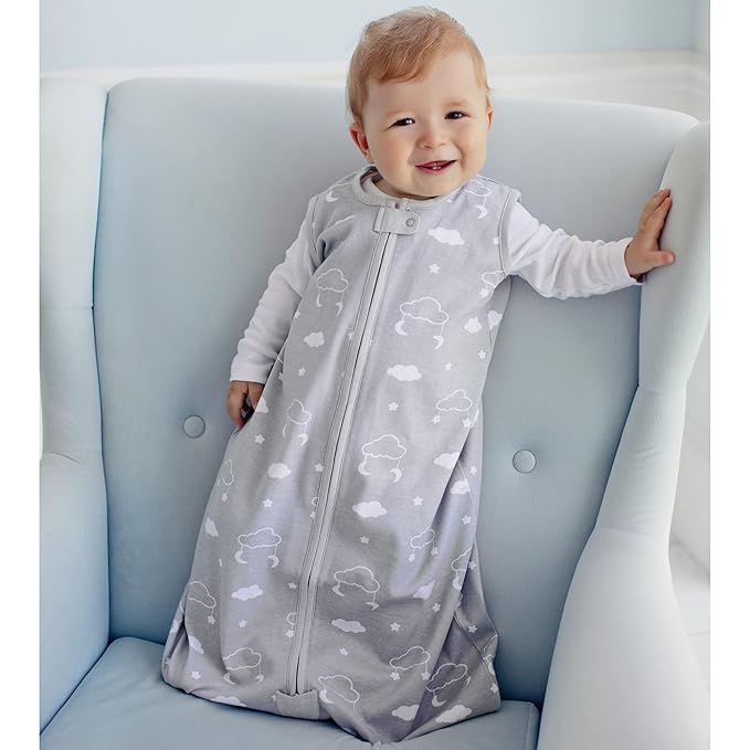 Mama Cheetah Baby Sleep Sack 2.5 TOG, Winter Baby Sleeping Bag with 2-Way Zipper, Organic Cotton Swaddle Transition Wearable Blanket for Boy Girl Infant Toddler, 18-24 Months, 1-Pack