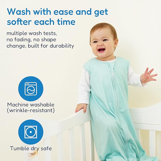 TotAha Sleep Sack 12-15-18-24 Months 3-Pack,Stretchy,Buttery Soft Sleeping Bag,Light Baby Wearable Blanket with 2-Way Safe Zippers for Boys and Girls, 0.5 TOG