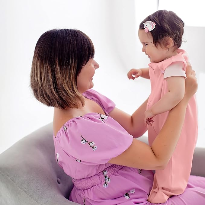 Mama Cheetah Baby Sleep Sack 0.5 TOG, Organic Cotton Baby Wearable Blanket with Two-Way Zipper, Swaddle Transition Baby Sleeping Bag for Newborn Infant Toddler Boy Girl, 0-6 Months