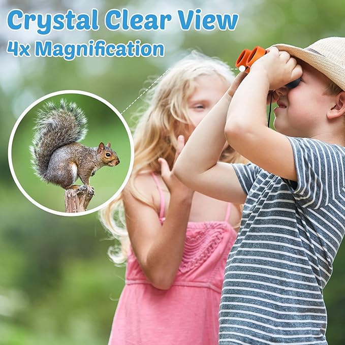 Yunsailing 12 Pcs Binoculars Shock Proof Educational Learning Folding Small Telescope Hunting Bird Watching Camping Outdoor
