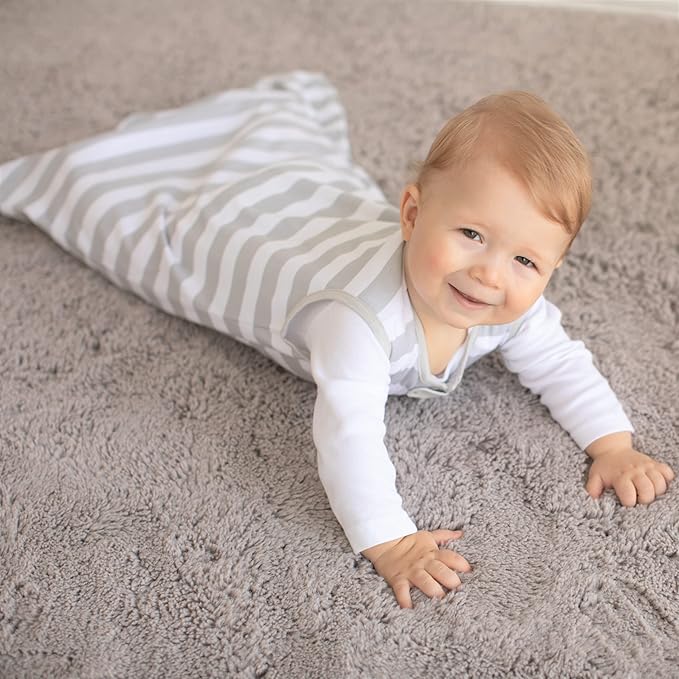 Baby Sleep Sack 1.0 TOG, Organic Cotton Baby Wearable Blanket with Two-Way Zipper, Swaddle Transition Baby Sleeping Bag, All-Season Sleep Sack for Newborn Infant Toddler Boy Girl, 2-Pack, 18-24 Month