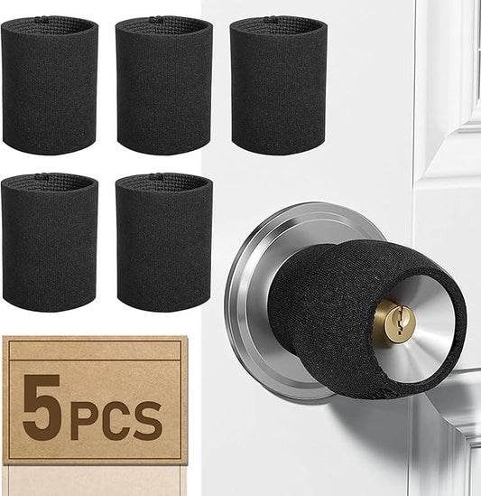 Round Door Handle Covers, Anti-Scald Door Knob Cushion Cover, for Summer and Winter Silicone Door Handle Protector, Anti-Scald Door Knob Cushion Cover, Door Handle Protector