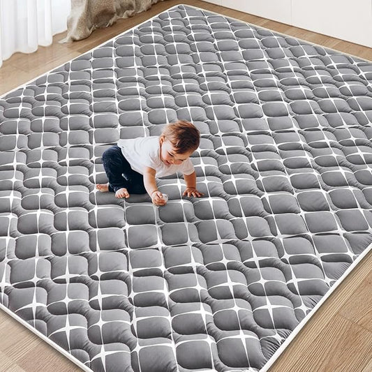 Baby Play Mat - 6ft X 4ft,Premium Thicker Foam One-Piece Crawling Mat, Machine Washable, Extra Large Anti-Slip Activity Playmat for Babies, Toddlers & Infants
