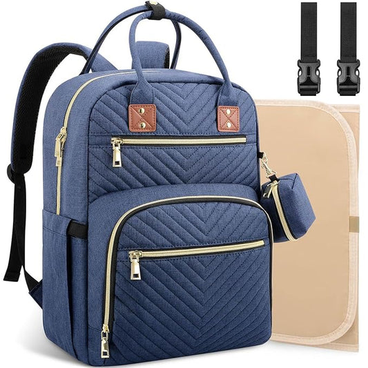 Baby Diaper Bag Backpack, Travel Diaper Bags for Baby Girl Boy Large Capacity Baby Bag Backpack for Women Peacock Blue