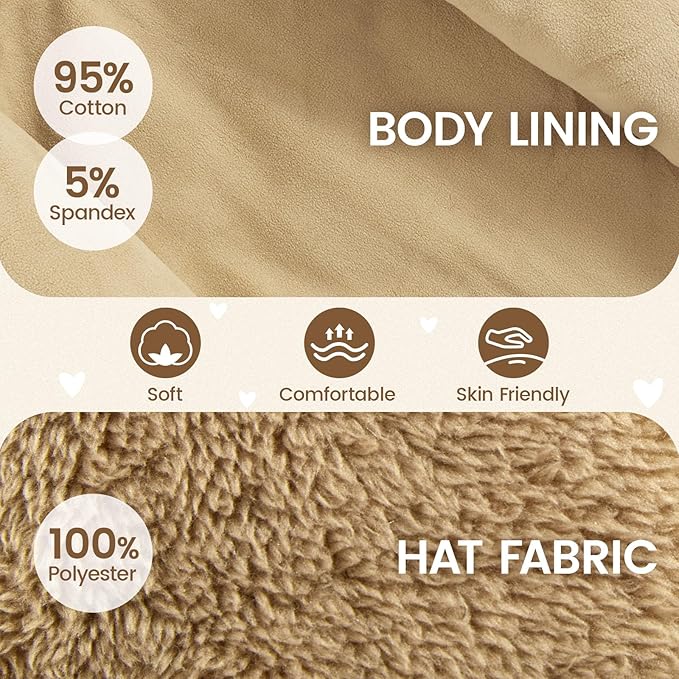 JiAmy Baby Snowsuit Newborn Winter Clothes Coat Romper Windproof Fleece Hat Zipper Baby Bear Outfit