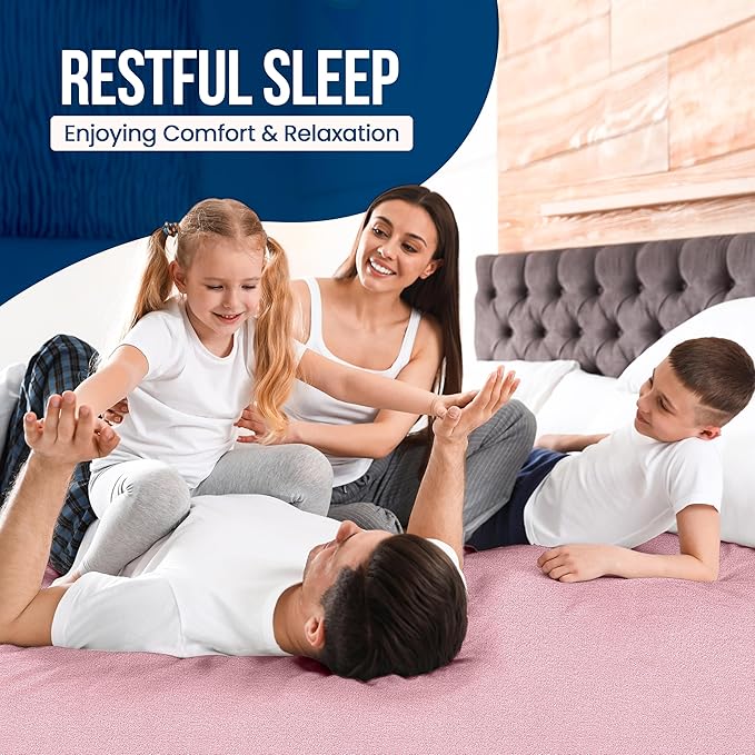 Utopia Bedding Waterproof Mattress Protector Twin Size, Premium Terry Mattress Cover 200 GSM, Breathable, Fitted Style with Stretchable Pockets (Pink)