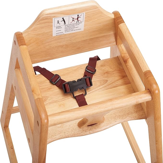 Baby Highchairs, Durable Dining Feeding Chair with Steps, High Chairs for Babies and Toddlers, Seating Ready-to-Assemble Restaurant Wood High Chair, Wooden High Chair (Highchair/Booster/Chair)